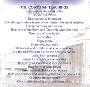 Figure 2 Cowichan Teachings